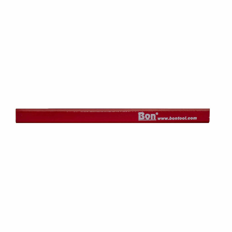 Bon Tool Carpenter Pencil - 72 Piece - Casing Color:Red - Lead Type:Hard Black Lead